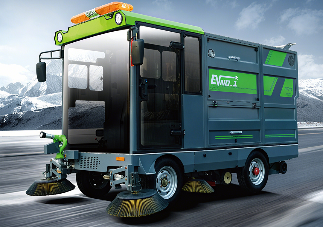 4-Wheel Pure Suction Sweeper YX-G25 Dual Bucket - Image 1